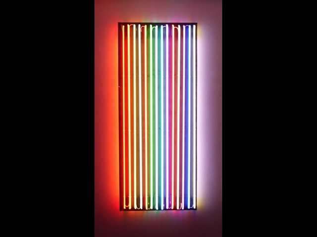 Neonlampe Regenbogen – 14 farbige Neonröhren 1,70 m x 1,4 cm